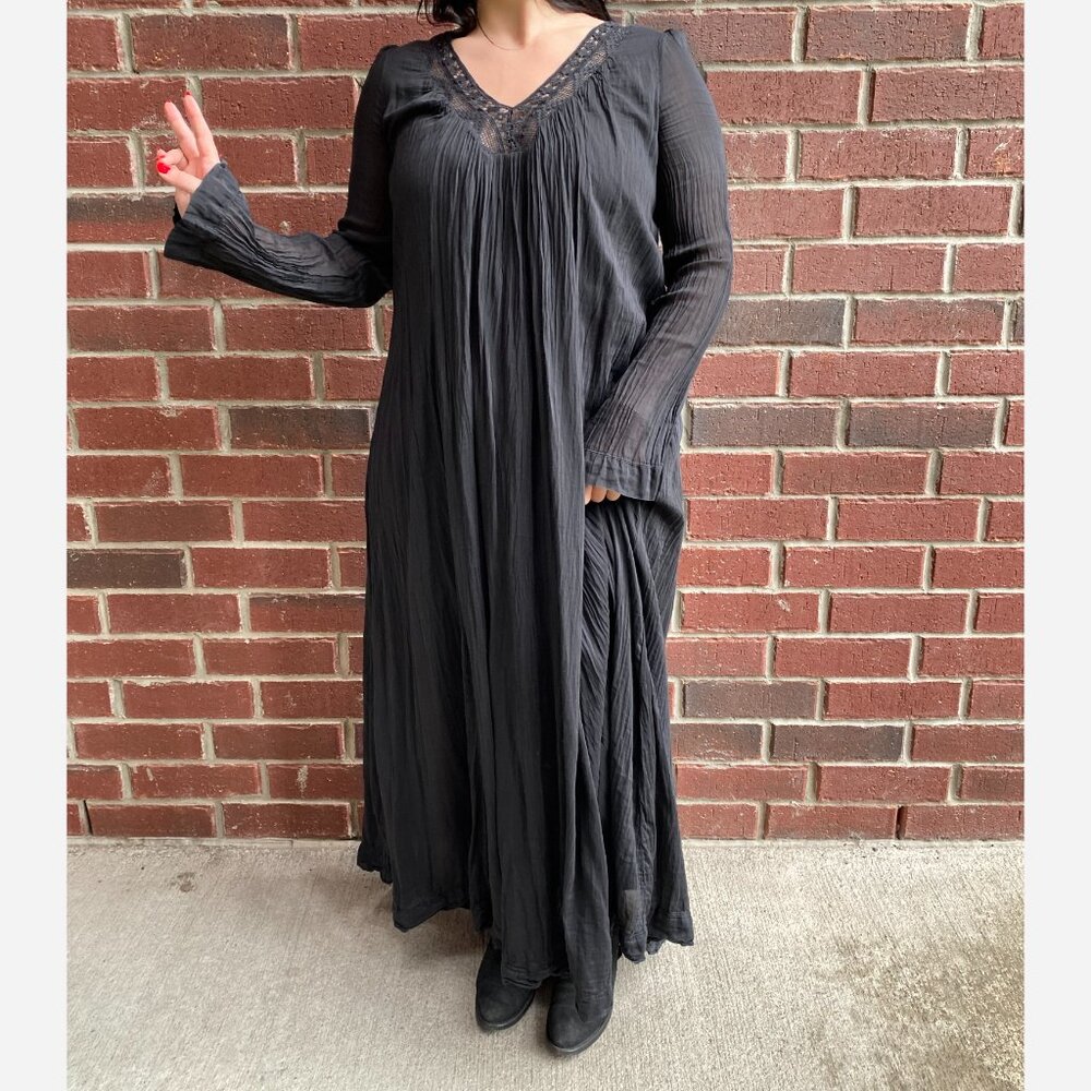 Forte.Forte Cotton Voile Maxi Dress, size "III" fits like a slim medium